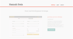 Desktop Screenshot of hannahsteindesigns.com